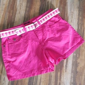 Pink Shorts w/Nylon Belt